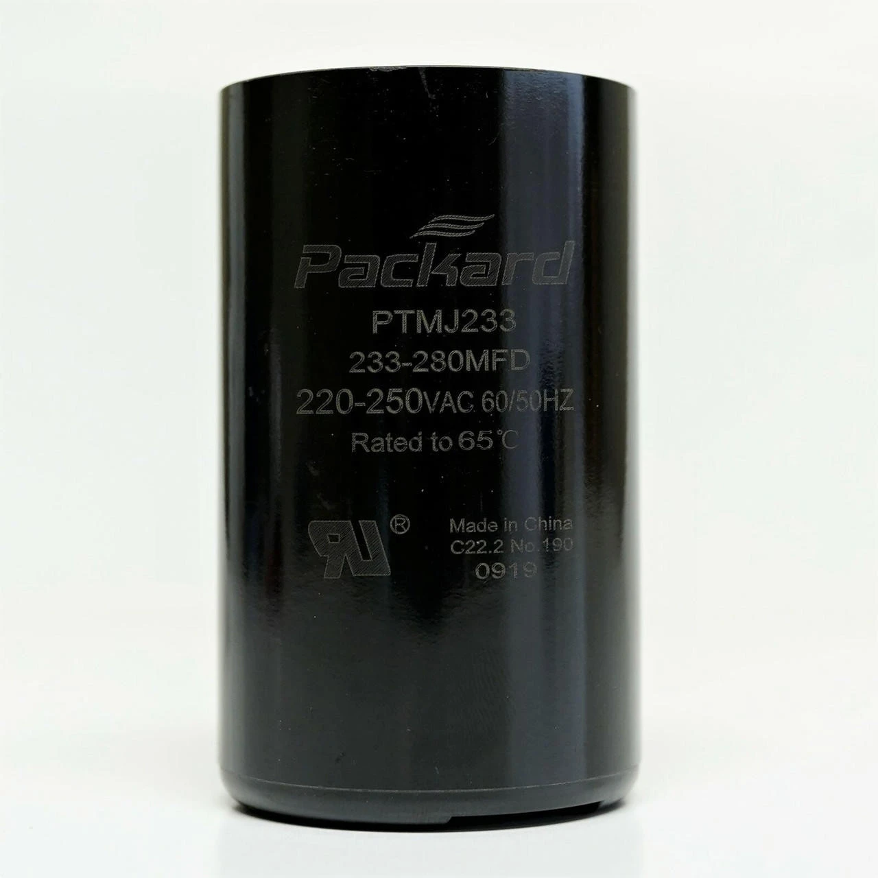 Packard PTMJ233 Motor Start Capacitor. 233-280 MFD UF / 220-250 VAC 4 Packard PTMJ233 Motor Start Capacitor. 233-280 MFD UF / 220-250 VAC - Image 2