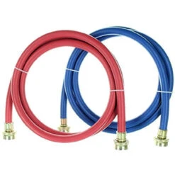 Rubber Washing Machine Hoses, 6 Foot Long (2 Pack) - Color Coded - Kelaro -Home Appliances Store rubber washing machine hoses 6 foot long 2 pack color coded kelaro 87398.1665668283