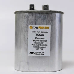 TitanPro TOC35 HVAC Oval Motor Run Capacitor. 35 MFD/UF 370 Volts 11 TitanPro TOC35 HVAC Oval Motor Run Capacitor. 35 MFD/UF 370 Volts -Home Appliances Store titanpro toc35 hvac oval motor run capacitor 35 mfduf 370 volts 16083.1665679452