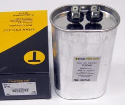 TitanPro TOC60 HVAC Oval Motor Run Capacitor. 60 MFD/UF 370 Volts -Home Appliances Store titanpro toc60 hvac oval motor run capacitor 60 mfduf 370 volts 16972.1665667314