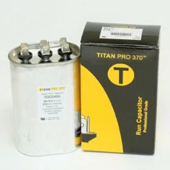 TitanPro TOCD455 HVAC Oval Dual Motor Run Capacitor. 45/5 MFD/UF 370 Volts -Home Appliances Store titanpro tocd455 hvac oval dual motor run capacitor 455 mfduf 370 volts 31844.1665673932