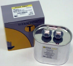 TitanPro TOCF15 HVAC Motor Run Oval Capacitor. 15 MFD/UF 440/370 Volts -Home Appliances Store titanpro tocf15 hvac motor run oval capacitor 15 mfduf 440370 volts 64621.1665672380