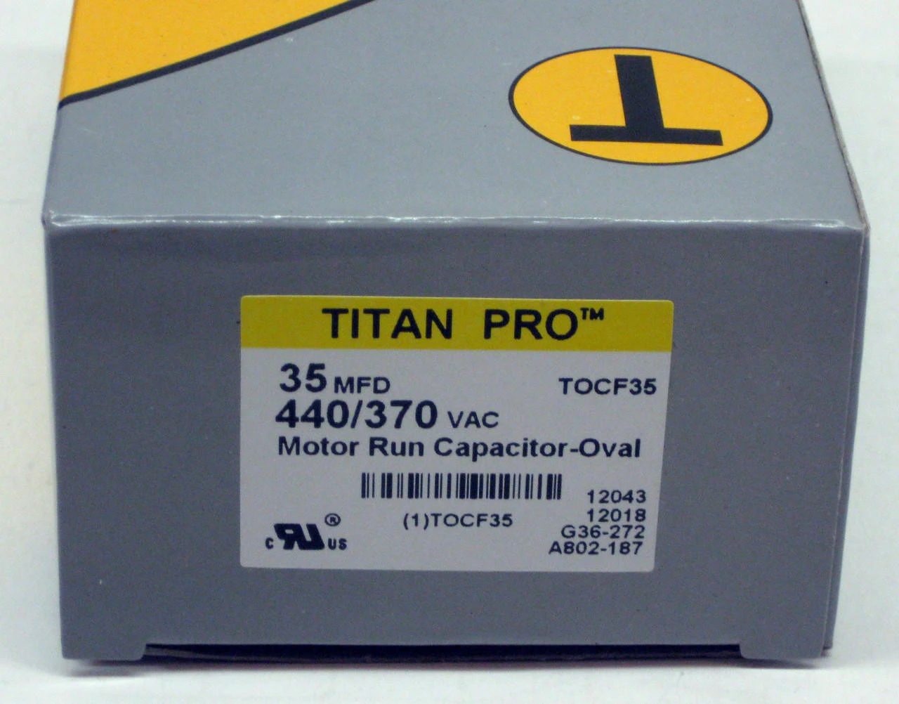 TitanPro TOCF35 HVAC Motor Run Oval Capacitor. 35 MFD/UF 440/370 Volts 7 TitanPro TOCF35 HVAC Motor Run Oval Capacitor. 35 MFD/UF 440/370 Volts - Image 5