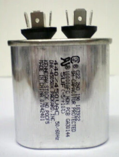 TitanPro TOCF5 HVAC Motor Run Oval Capacitor. 5 MFD/UF 440/370 Volts