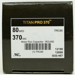 TitanPro TRC80 HVAC Round Motor Run Capacitor. 80 MFD/UF 370 Volts -Home Appliances Store titanpro trc80 hvac round motor run capacitor 80 mfduf 370 volts 67232.1665671305