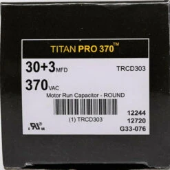 TitanPro TRCD303 HVAC Round Dual Motor Run Capacitor. 30/3 MFD/UF 370 Volts -Home Appliances Store titanpro trcd303 hvac round dual motor run capacitor 303 mfduf 370 volts 72596.1665675594
