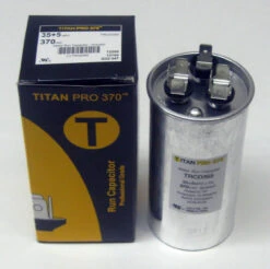 TitanPro TRCD355 HVAC Round Dual Motor Run Capacitor. 35/5 MFD/UF 370 Volts 5 TitanPro TRCD355 HVAC Round Dual Motor Run Capacitor. 35/5 MFD/UF 370 Volts -Home Appliances Store titanpro trcd355 hvac round dual motor run capacitor 355 mfduf 370 volts 95542.1665680541