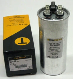 TitanPro TRCD5010 HVAC Round Dual Motor Run Capacitor. 50/10 MFD/UF 370 Volts -Home Appliances Store titanpro trcd5010 hvac round dual motor run capacitor 5010 mfduf 370 volts 75874.1665668534