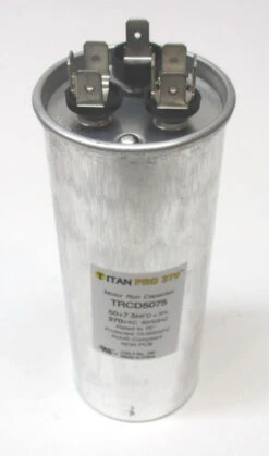 TitanPro TRCD5075 HVAC Round Dual Motor Run Capacitor. 50/7.5 MFD/UF 370 Volts -Home Appliances Store titanpro trcd5075 hvac round dual motor run capacitor 507.5 mfduf 370 volts 53139.1665672142