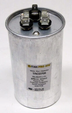 TitanPro TRCD705 HVAC Round Dual Motor Run Capacitor. 70/5 MFD/UF 370 Volts -Home Appliances Store titanpro trcd705 hvac round dual motor run capacitor 705 mfduf 370 volts 61690.1665666144