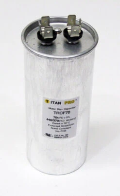 TitanPro TRCF70 HVAC Round Motor Run Capacitor. 70 MFD/UF 440/370 Volts -Home Appliances Store titanpro trcf70 hvac round motor run capacitor 70 mfduf 440370 volts 48463.1718712317