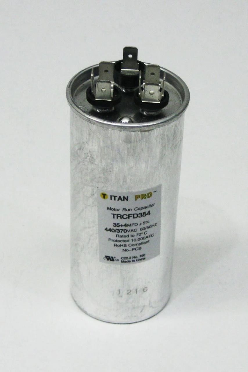 TitanPro TRCFD354 HVAC Round Dual Motor Run Capacitor. 35/4 MFD/UF440/370 Volts 5 TitanPro TRCFD354 HVAC Round Dual Motor Run Capacitor. 35/4 MFD/UF440/370 Volts - Image 3