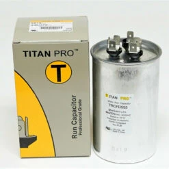 TitanPro TRCFD555 HVAC Round Dual Motor Run Capacitor. 55/5 MFD/UF 440/370 Volts -Home Appliances Store titanpro trcfd555 hvac round dual motor run capacitor 555 mfduf 440370 volts 51590.1665673581