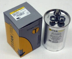 TitanPro TRCFD5575 HVAC Round Dual Motor Run Capacitor. 55/7.5 MFD 440/370 Volts -Home Appliances Store titanpro trcfd5575 hvac round dual motor run capacitor 557.5 mfd 440370 volts 38407.1665679583