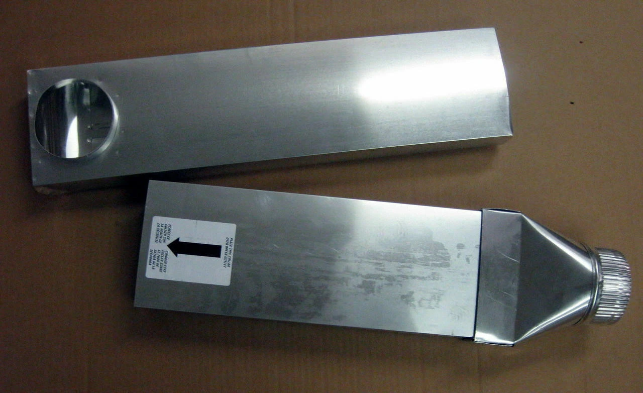 UD48S 4" Dryer Vent Space Saver Aluminun Venting Duct 90 Inlet Straight Outlet 6 UD48S 4" Dryer Vent Space Saver Aluminun Venting Duct 90 Inlet Straight Outlet - Image 4