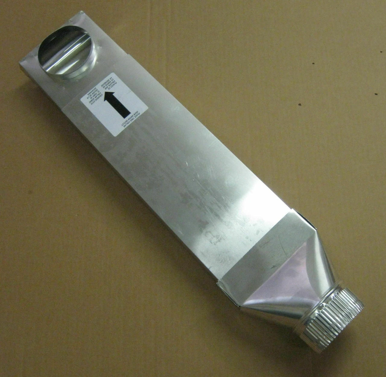 UD48S 4" Dryer Vent Space Saver Aluminun Venting Duct 90 Inlet Straight Outlet 4 UD48S 4" Dryer Vent Space Saver Aluminun Venting Duct 90 Inlet Straight Outlet - Image 2