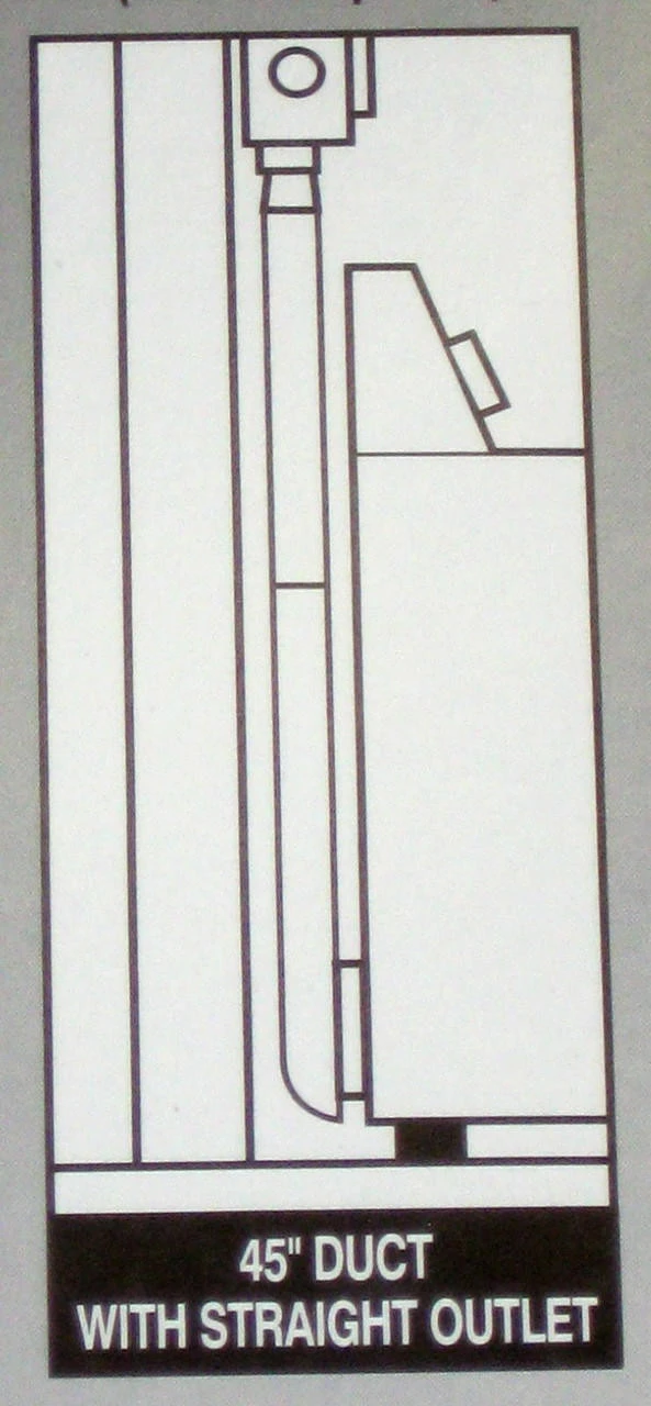 UD48S 4" Dryer Vent Space Saver Aluminun Venting Duct 90 Inlet Straight Outlet 5 UD48S 4" Dryer Vent Space Saver Aluminun Venting Duct 90 Inlet Straight Outlet - Image 3