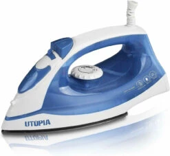 Utopia Home Professional Steam Iron Clothes Nonstick 1200W Sole Plate Portable -Home Appliances Store utopia home professional steam iron clothes nonstick 1200w sole plate portable 10248.1665674521