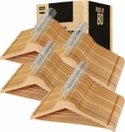 Utopia Home Wooden Hangers Pack Of 20 & 80 Suit Hangers Premium Natural Finish -Home Appliances Store utopia home wooden hangers pack of 20 and 80 suit hangers premium natural finish 67691.1719493901