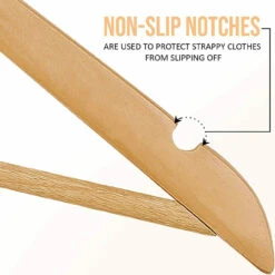Utopia Home Wooden Hangers Pack Of 20 & 80 Suit Hangers Premium Natural Finish -Home Appliances Store utopia home wooden hangers pack of 20 and 80 suit hangers premium natural finish 74814.1719493901