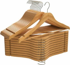 Utopia Home Wooden Hangers Pack Of 20 & 80 Suit Hangers Premium Natural Finish -Home Appliances Store utopia home wooden hangers pack of 20 and 80 suit hangers premium natural finish 97571.1719493901