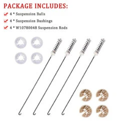 W10780048 Washer Suspension Rod Kit Damper Assembly Whirlpool Kenmore - 4Pcs -Home Appliances Store w10780048 washer suspension rod kit damper assembly whirlpool kenmore 4pcs 61295.1665667231