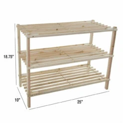 Wooden Shoe Rack Storage Shelf 3 Shelves Hallway Entryway Holds 9 Pairs 7 Wooden Shoe Rack Storage Shelf 3 Shelves Hallway Entryway Holds 9 Pairs -Home Appliances Store wooden shoe rack storage shelf 3 shelves hallway entryway holds 9 pairs 22788.1699034898
