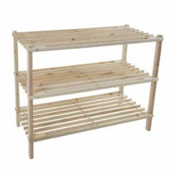 Wooden Shoe Rack Storage Shelf 3 Shelves Hallway Entryway Holds 9 Pairs 9 Wooden Shoe Rack Storage Shelf 3 Shelves Hallway Entryway Holds 9 Pairs -Home Appliances Store wooden shoe rack storage shelf 3 shelves hallway entryway holds 9 pairs 59550.1699034898